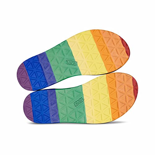 Teva Women's Universal Pride Sandals, Rainbow Multi, 5