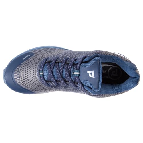 Propét Men One Running Shoe, Navy/Grey, 9 3E US