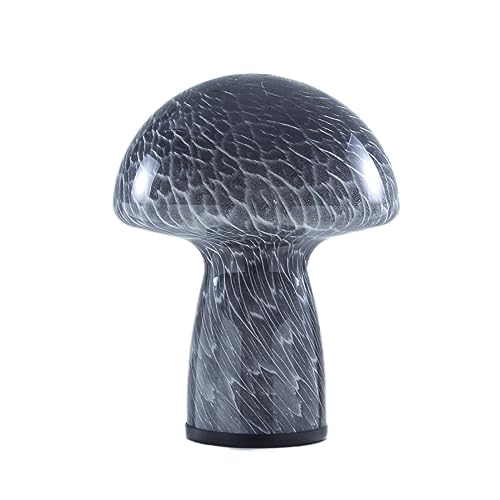 MKolour Mushroom Bedside Table Lamps - Glass LED Bedside Night Lamps, Vintage Small Table Lamps for Bedroom,Living Room,Nightstand,Study (Multi-Colored)