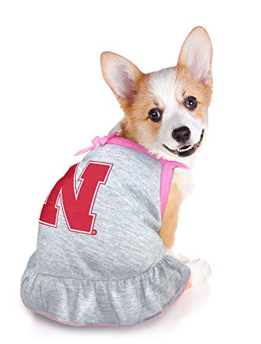 Littlearth unisex-adult NCAA North Carolina State Wolfpack Pet Dress with Team Logo, Grey, Small