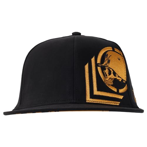 Metal Mulisha Men's Sketched Flex HAT, Black, Small-Medium