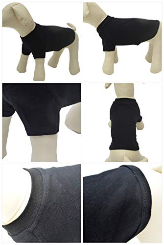 Lovelonglong Pet Clothing Dog Costumes Basic Blank T-Shirt Tee Shirts for Large Dogs Green XXXXL