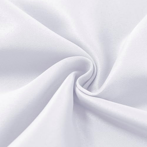 DWCN 100% Beige Blackout Curtains 84 Inches Long for Bedroom with Black Liner, Double Layer Thermal Insulated Room Darkening Window Curtain Panels with Tiebacks for Nursery Room W52 x L84, 2 Panels