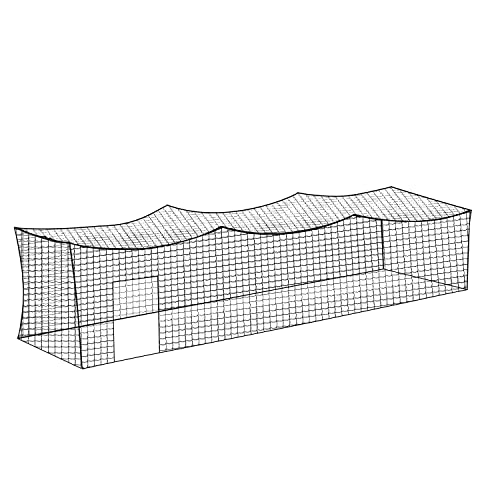 Aoneky Nylon10x10x45ft Baseball Batting Cage Netting - NET ONLY - Not Include Poles and Frame Kits - 8x8x20ft / 10x10x35ft / 12x12x55ft - Small Pro Garage Softball Batting Cage Net