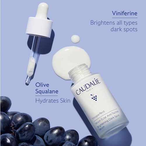 Caudalie Vinoperfect Brightening Dark Spot Serum, Dark Spot Corrector 62x More Effective than Vitamin C, Skin Brightening Serum with Viniferine, 1 Fl Oz