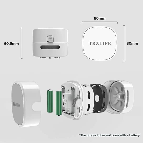 TRZLIFE Desk Vacuum Cleaner, Rechargeable and Durable Mini Table Vacuum Cleaner Must-Have Office Desk Accessory Sucks up Tiny Items and Crumbs from Desktop Drawer Countertop Ideal as a Holiday Gift
