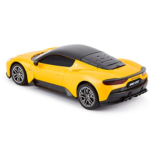 1:24 Scale Officially Licensed RC Maserati MC20, Yellow Sport Racing Hobby Toy Car Model Vehicle for Boys Girls and Adults Gift