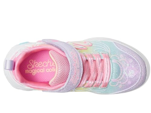 Skechers Kids Princess Wishes Sneaker, Lavender/Multi, 13 US Unisex Little Kid
