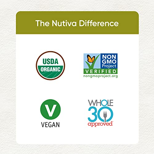 Nutiva Organic Cold-Pressed Unrefined Raw Hemp Seed Oil, 24 Ounce, USDA Organic, Non-GMO, Whole 30 Approved, Vegan, Gluten-Free & Keto, Rich In Omega 3 & 6 Fatty Acids