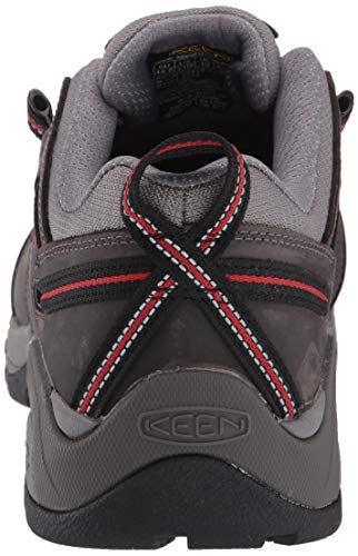 KEEN Utility Men's Detroit XT Low Height Toe Metatarsal Guard Work Shoes, Steel Grey/Bossa Nova, 10 Wide
