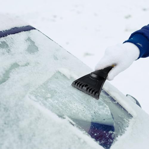 AstroAI 27" Snow Brush and Ice Scraper for Car Windshield,Detachable Snow Scrapers with Ergonomic Foam Grip for Cars, Trucks, SUVs (Heavy Duty ABS, PVC Brush, Blue)