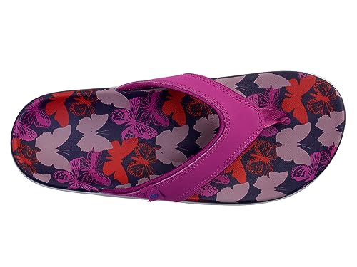 Spenco Women's Yumi Butterfly Flip-Flop, Blue Fog, 12