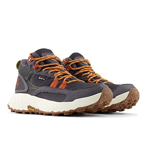 New Balance Women's Fresh Foam X Hierro V1 Mid-Cut Trail Running Shoe, Steel/Castlerock/Magenta, 10 Wide