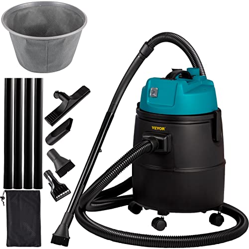 VEVOR Pond Vacuum Cleaner with 1400W Motor, 13ft Intake Hose, 4 Extension Tubes, 15 ft Power Cord, 4 Brush Heads, 4 Nozzles, 6.5ft Drain Hose and Debris Collection Bag for Garden Pond Vacuum Cleaning