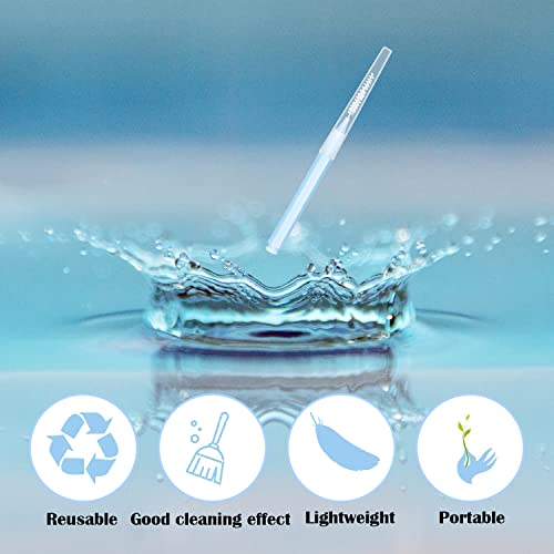EasyHonor Braces Brush for Cleaner Interdental Brush Toothpick Dental Tooth Flossing Head Oral Dental Hygiene Flosser Toothpick Cleaners Tooth Cleaning Tool (5Colors,50pcs)