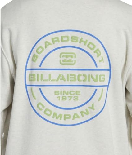 Billabong Men's Short Sands Crew Fleece Sweatshirt, Deep Teal