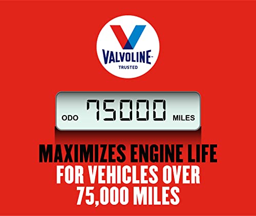 Valvoline High Mileage with MaxLife Technology SAE 5W-20 Synthetic Blend Motor Oil 5 QT