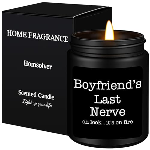 Homsolver Gifts for Boyfriend from Girlfriend, Best Fiance Boyfriend Gifts, Gifts for Him, Birthday Gifts Anniversary Valentine's Day Gifts for Boyfriend, Perfect Scented Candles Gifts for Men