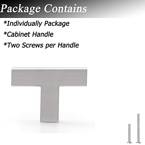 Probrico 6 Pack Brushed Satin Nickel Kitchen Cabinet Handles,Hole Centers 12.8 inch 320mm Square Kitchen Cabinet Pulls,Stainless Steel Dresser Drawer Pull Handles