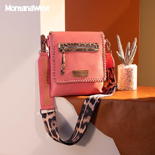 Montana West Crossbody Purses for Women Cross Body Purses Cross Body Handbags With Dual Compartments MWC-183OR