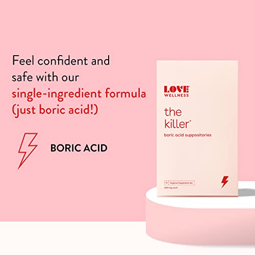 Love Wellness Vaginal Probiotic Suppositories, Flora Power | Fast-Acting Probiotic Strains & Vitamin C for Feminine Health | Supports pH Balance & Fresh Odor | Dairy-Free, Fragrance-Free & Non-GMO