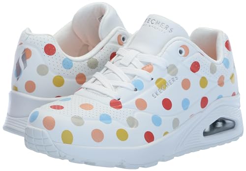 Skechers Women's UNO-Spotted AIR Sneaker, Black Multicolor, 10
