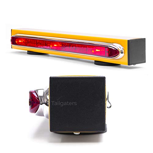 Master Tailgaters 19" Wireless Trailer Tow Light Bar | Ultra Bright LED | Multi Functional Signal Lights | Sturdy Magnetic Mount | 48 Feet Range | 4 Pin Flat Hitch Transmitter