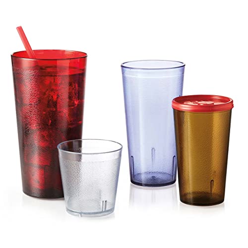 G.E.T. 6610-1-6-CL Heavy-Duty Plastic Restaurant Tumblers, 10 Ounce, Clear (Set of 12)