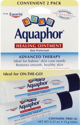 Aquaphor Baby Healing Ointment To-Go Pack - Advanced Therapy for Chapped Cheeks and Diaper Rash -2 Count(Pack of 1)