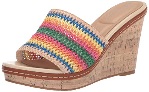 CL by Laundry Women's Beginning Wedge Sandal, Natural, 11