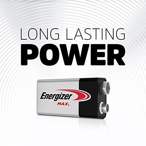 Energizer 9V Batteries, Max 9 Volt Battery Premium Alkaline, 8 Count