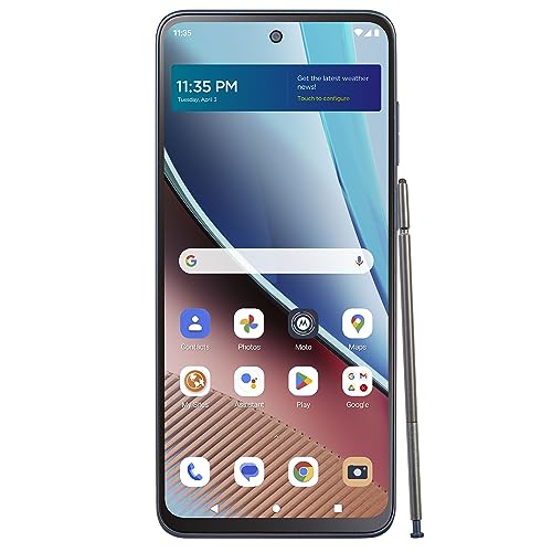 Total by Verizon Motorola Moto g Stylus (2023) Locked 64GB 5000mAh Battery 50MP Quad Pixel Camera 6.5-in. 90Hz Display Blue