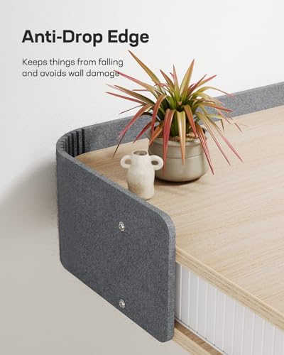 Marsail Electric Standing Desk Whole-Piece Desktop 48 x 24 Inches Height Adjustable Desk with 3 Drawers Home Office Table with 3 Memory Preset