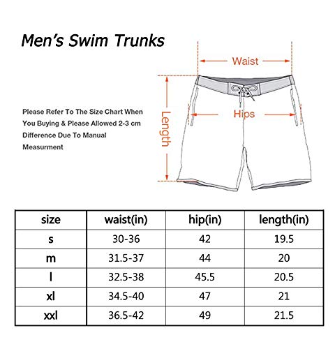 visesunny Men's Beach Short Yellow Banana Swim Trunks Sports Running Bathing Suits