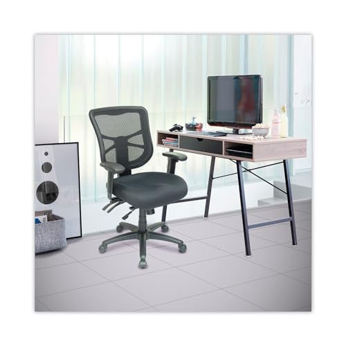 Alera ALEEL42ME10B Elusion Series Mesh Mid-Back Multifunction Chair - Black
