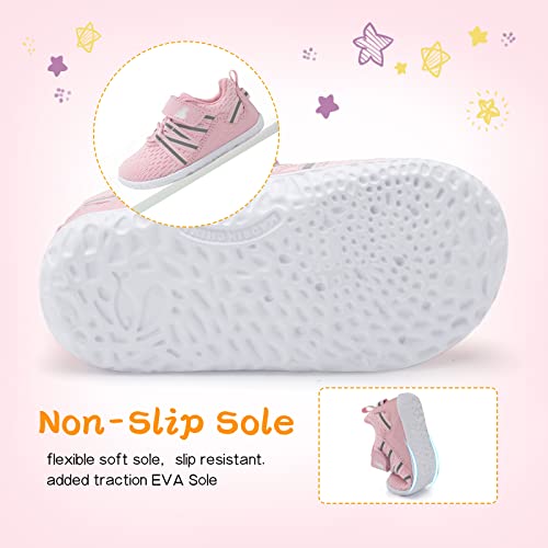 BARERUN Toddler Unisex Barefoot Shoes Kids Soft Sole First Walkers Shoes Baby Girl Shoes Arch Support Toddler Boy Shoes White Toddler Shoes Size 9.5