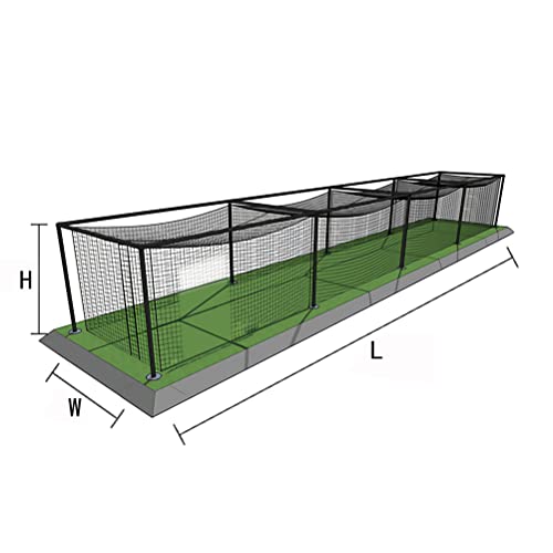 Aoneky Nylon10x10x45ft Baseball Batting Cage Netting - NET ONLY - Not Include Poles and Frame Kits - 8x8x20ft / 10x10x35ft / 12x12x55ft - Small Pro Garage Softball Batting Cage Net