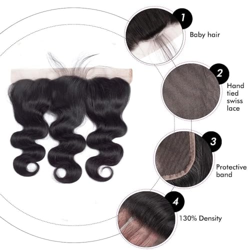 Body Wave Bundles Human Hair (28 30 32 34 Inch,4 Bundles Human Hair) Unprocessed Human Hair Bundles Double Weft Weave Brazilian Body Wave Human Hair Bundles Natural Color Hair Extensions