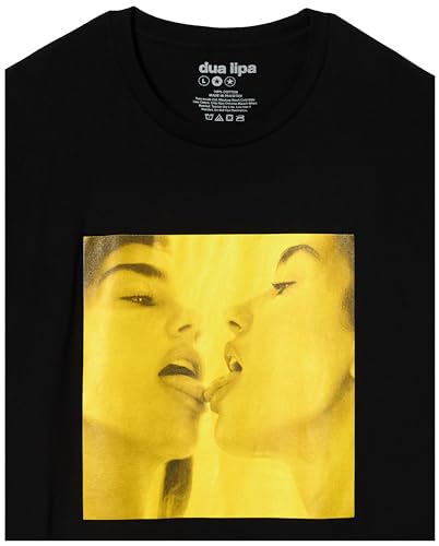Dua Lipa Unisex's Standard Official Merch Houdini T-Shirt, Black
