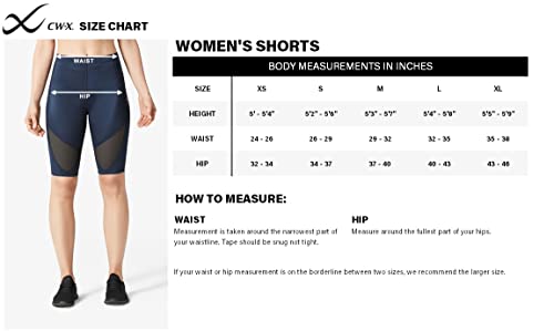 CW-X womens Stabilyx Ventilator Joint Support Compression Shorts, Black, X-Small US