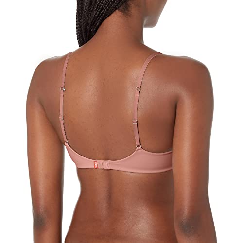 Hanes Women's Eco Luxe Lightly Lined Wirefree DHY207, Earthen Tan, 32C