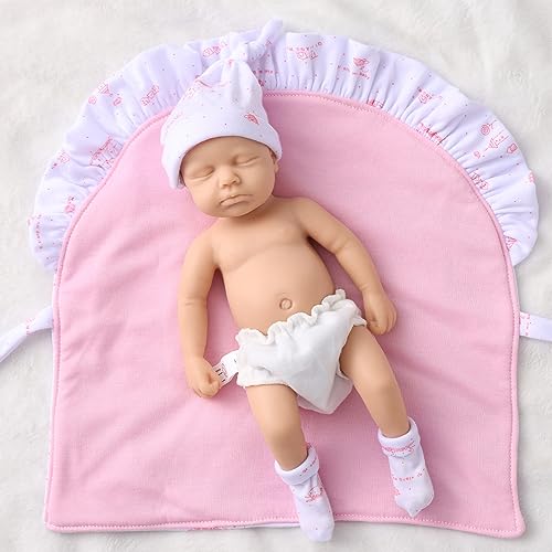 12" Boy Micro Preemie Full Body Silicone Doll Lulu Lifelike Mini Reborn Doll Surprice Children Anti-Stress My Melody - Unpainted