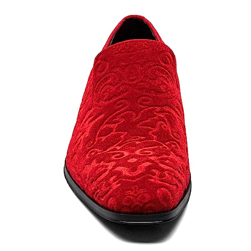 Stacy Adams Men's Saunders Velour Slip On Loafer, Royal Blue, 13