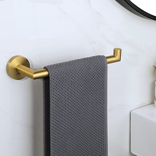 Alise Hand Towel Holder Towel Ring for Bathroom Lavatory,Gold Towel Bar Towel Hanger Wall Mount SUS304 Stainless Steel Towel Rack,Brushed Gold Finish,GKN280-G