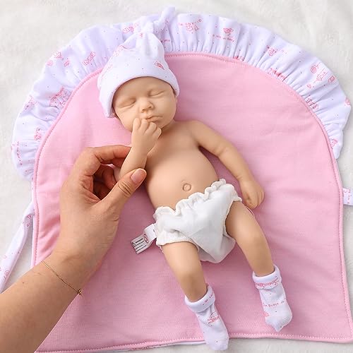 12" Boy Micro Preemie Full Body Silicone Doll Lulu Lifelike Mini Reborn Doll Surprice Children Anti-Stress My Melody - Unpainted