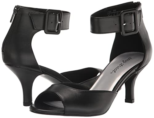 Easy Street Women's Baloo Heeled Sandal, White, 7 X-Wide