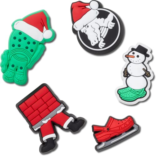 Crocs Unisex-Adult Jibbitz Shoe Holiday Multi Pack, Charms Christmas, 5 Pack