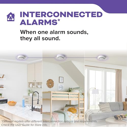 Kidde Hardwired Smoke & Carbon Monoxide Detector, AA Battery Backup Smoke Alarm, Interconnectable, LED Warning Light Indicators, Meets New UL Standard