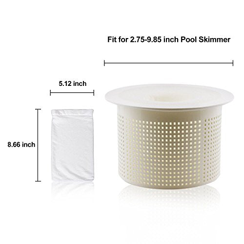 Coopache 30-Pack of Pool Skimmer Socks - Filters Baskets, Skimmers Cleans Debris and Leaves for In-Ground and above Ground Pools