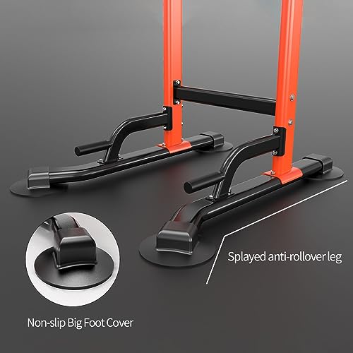 Z ZHICHI Pull Up Dip Station For Home Gym Strength Training Fitness Workout Station Chin-Ups Push-Ups Pull-Ups Dip-Ups 330LBS T055CDN